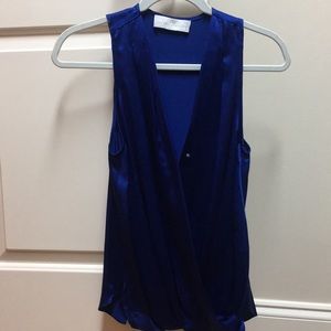 Amanda Uprichard royal blue crossover tank